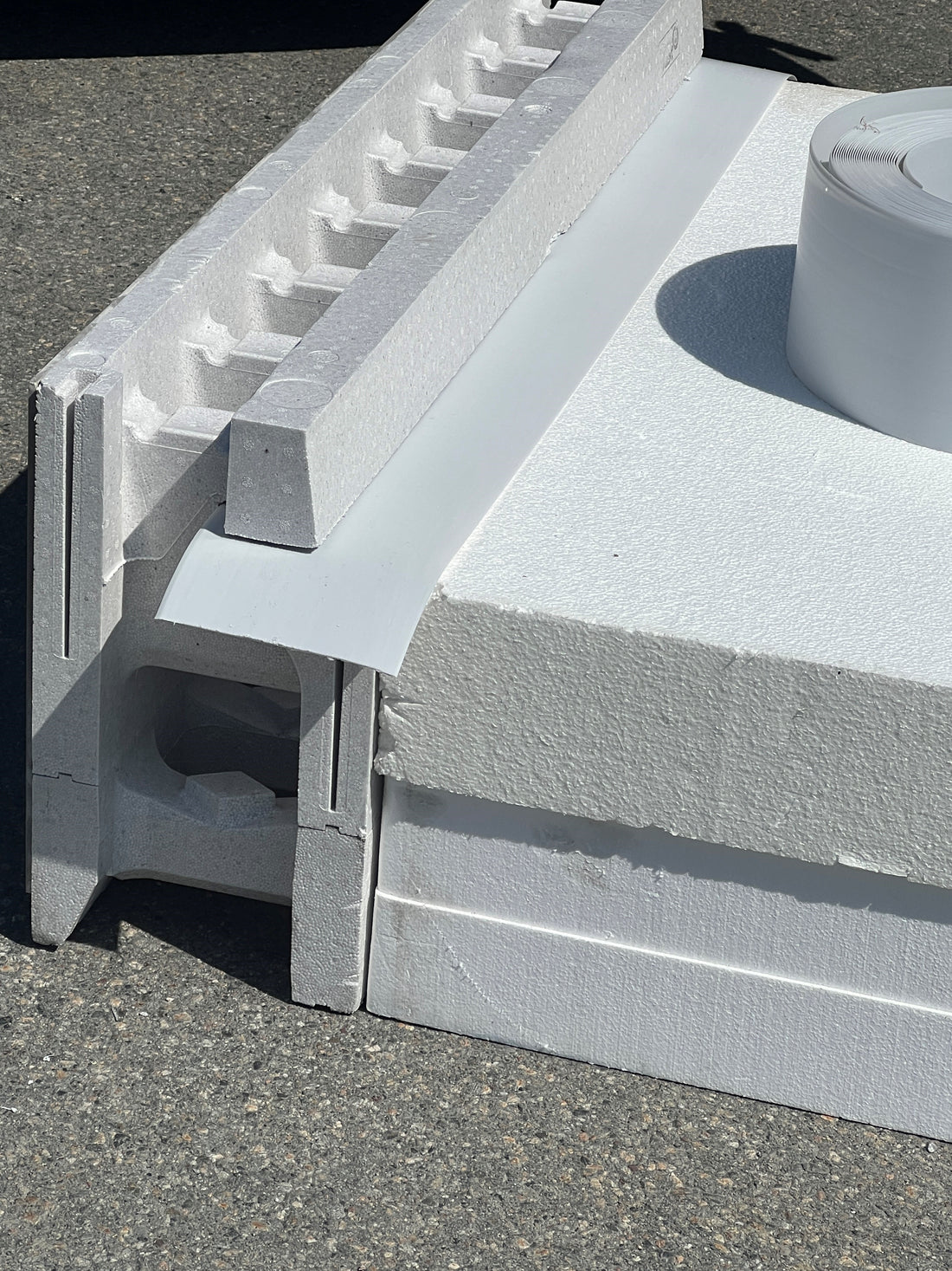 Ringmur element i eps tilpasset radonsystem