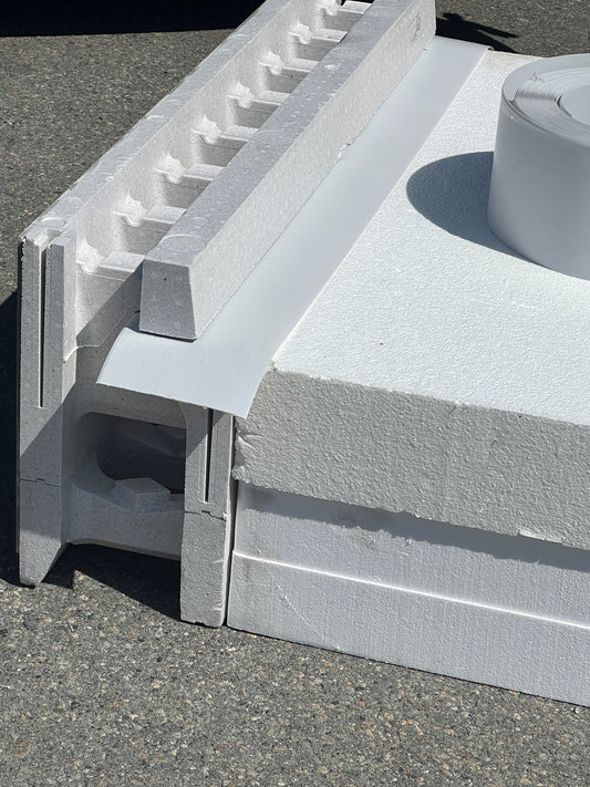 Ringmur element i eps tilpasset radonsystem