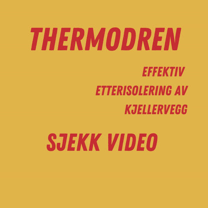 Thermodren dreneringsplate 10 cm uten duk til grunnmur